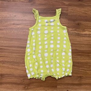 4 for $10 🌈 Carter's Lime Green Tank Romper "So Loved"